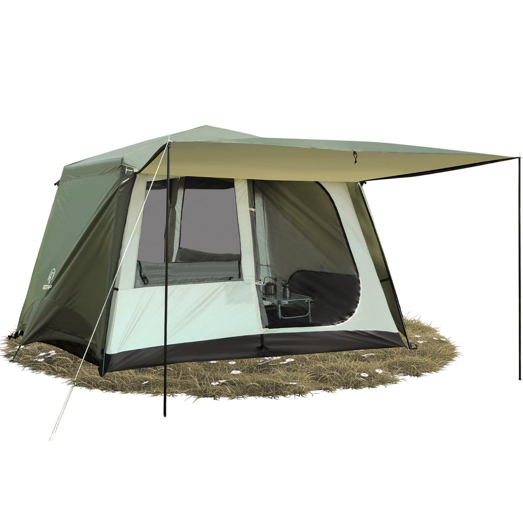 Large 6/8 Person Family Tent with Rainfly & Windproof