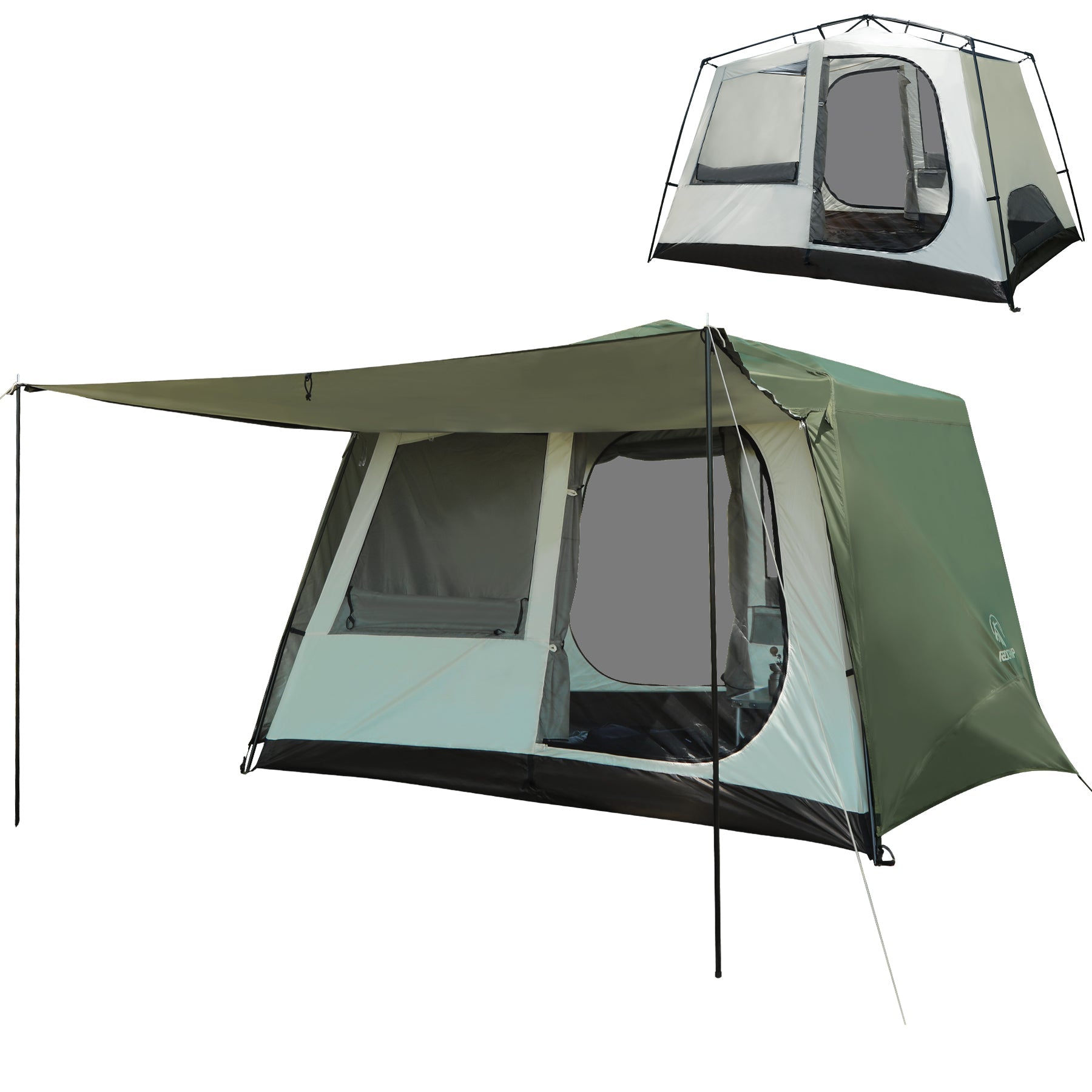 Large 6/8 Person Family Tent with Rainfly & Windproof