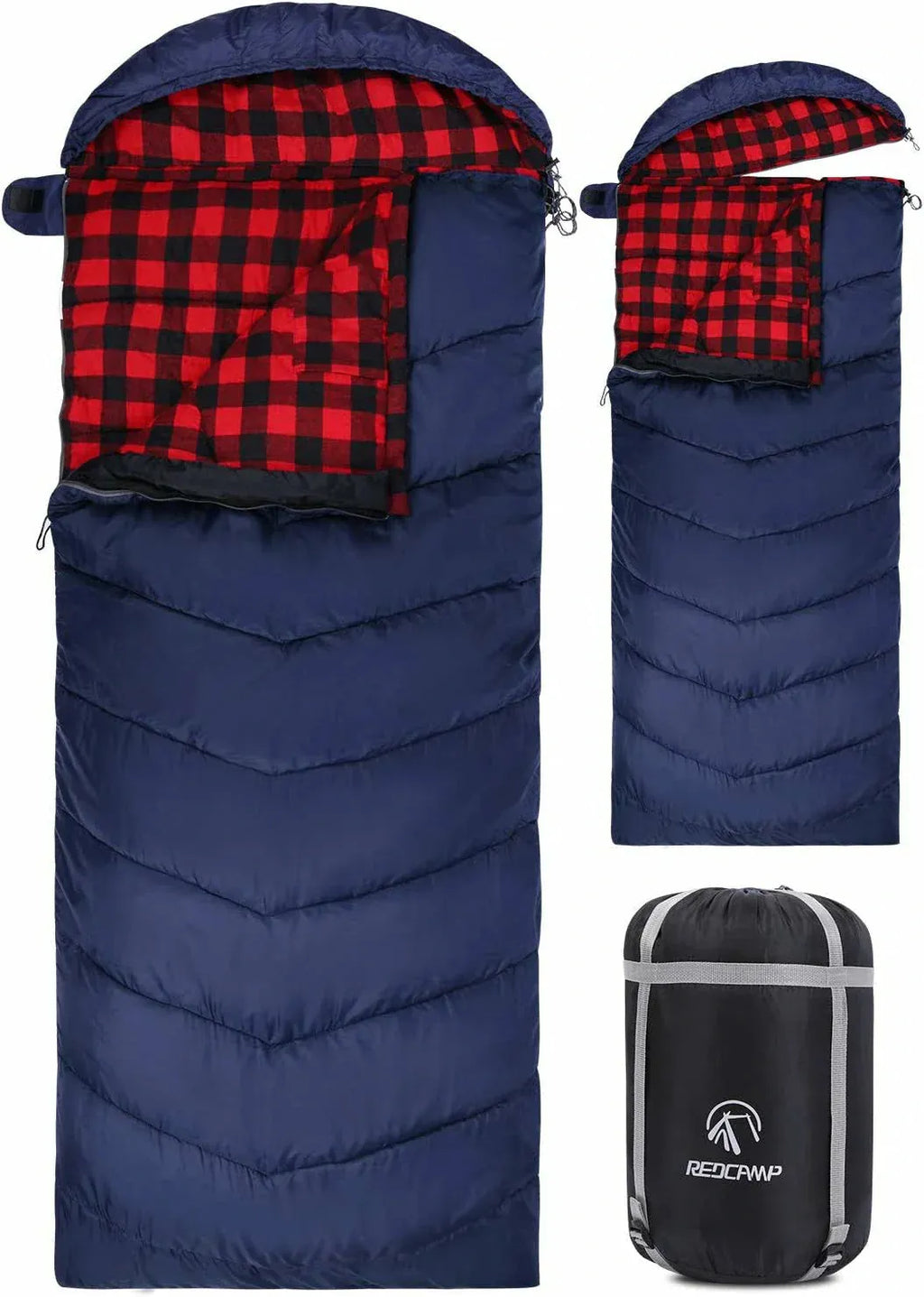 REDCAMP Flannel Sleeping Bag for Adults
