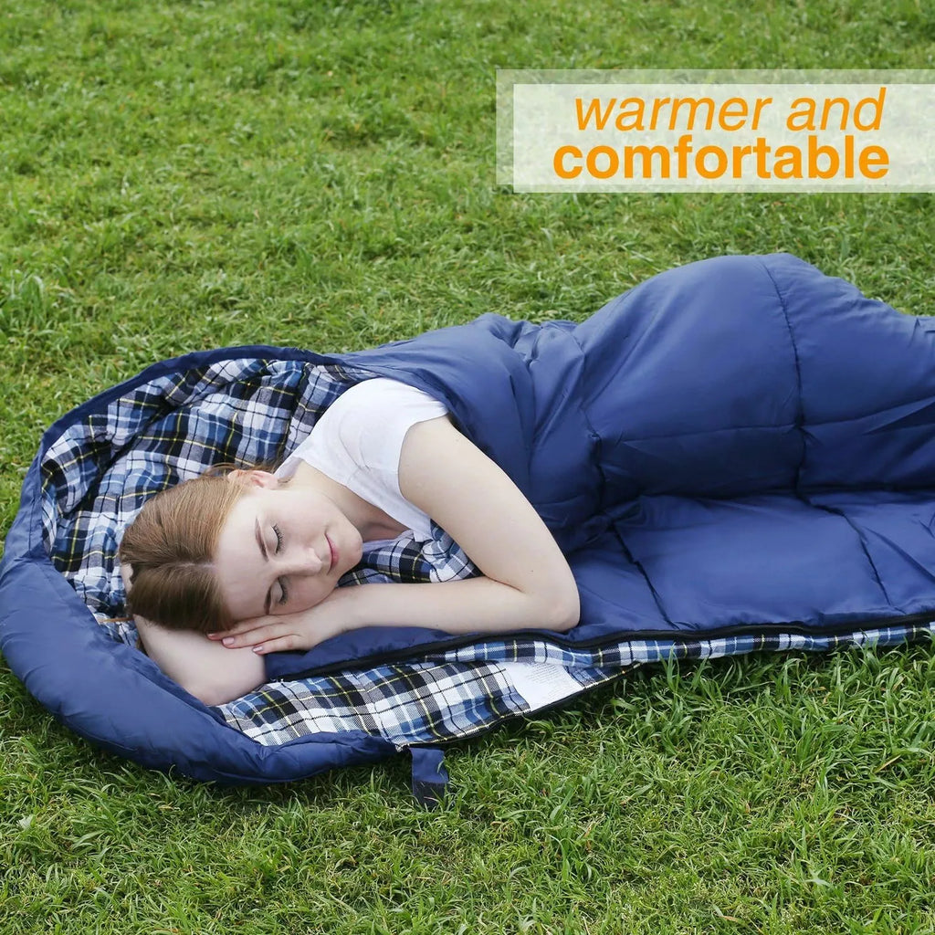 REDCAMP Flannel Sleeping Bag for Adults