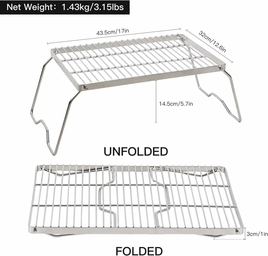 304 Stainless Steel Grate with Carrying Bag
