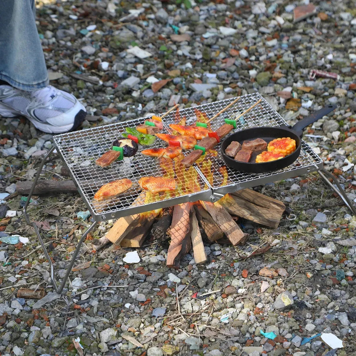 304 Stainless Steel Grate with Carrying Bag