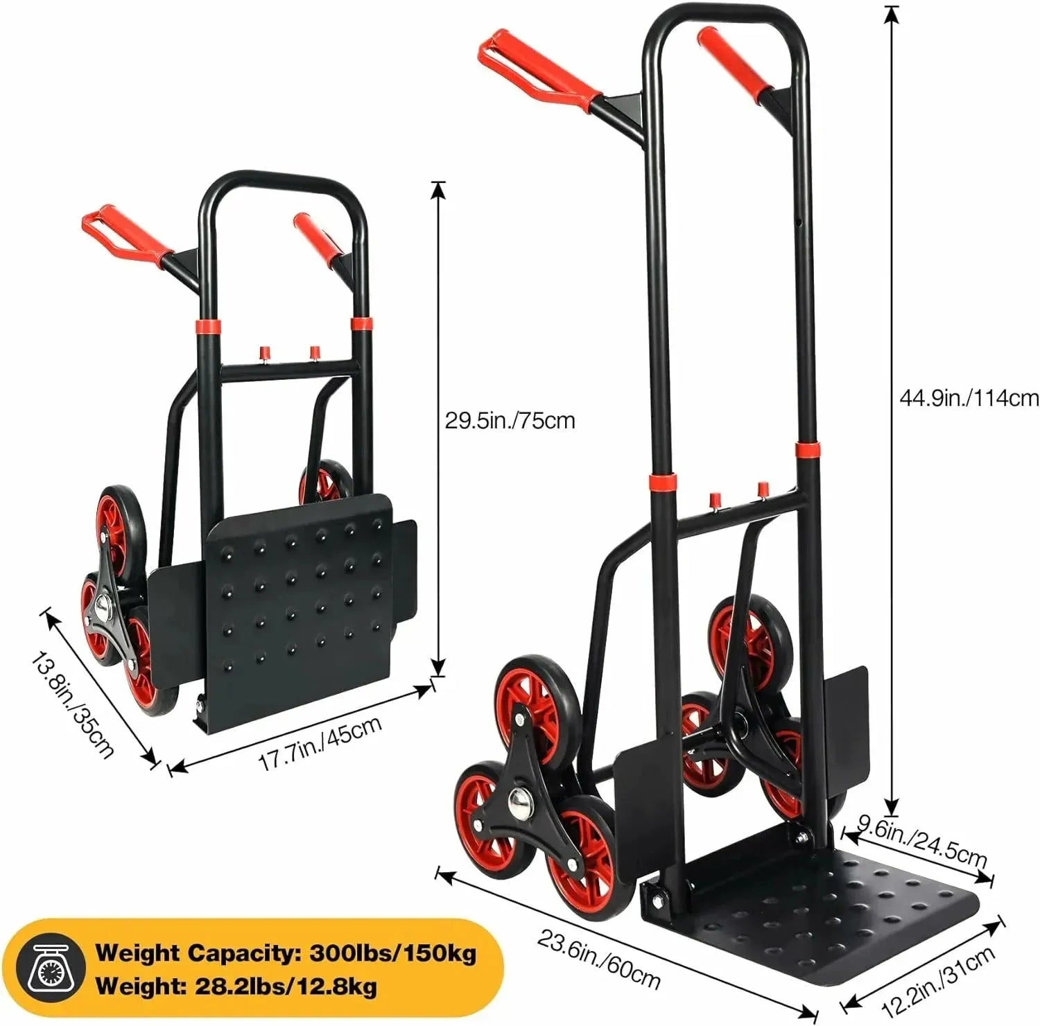 REDCAMP Stair Climber Hand Truck and Dolly