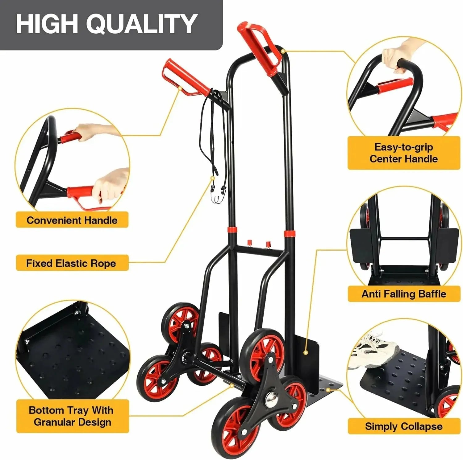 REDCAMP Stair Climber Hand Truck and Dolly