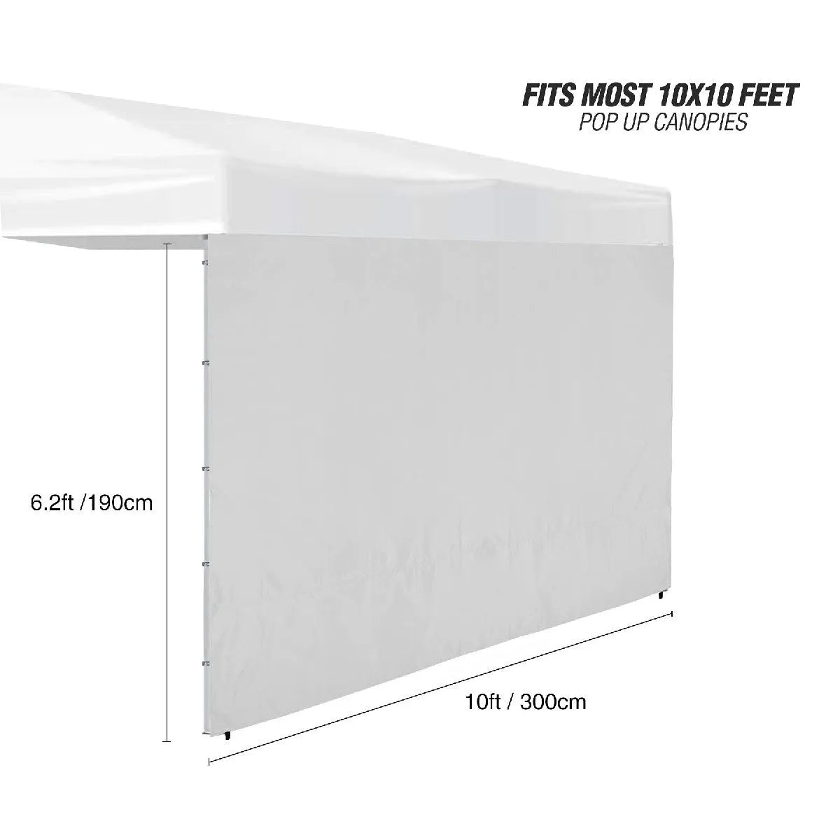 Instant Canopy Sidewall for 10x10ft Pop Up Canopy