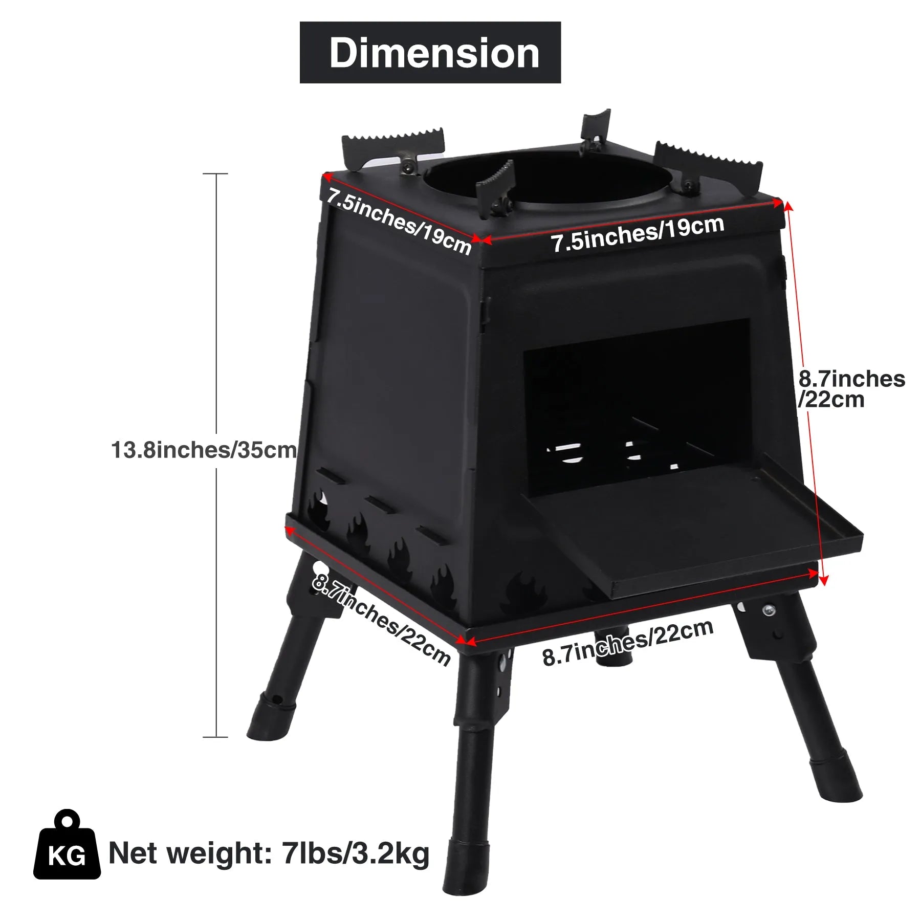 Wood Burning Camping Stove, portable wood stove for camping