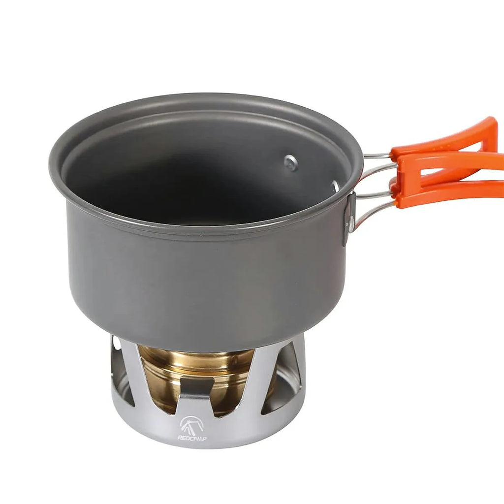 Mini Alcohol Stove with Aluminium Stand for Backpacking