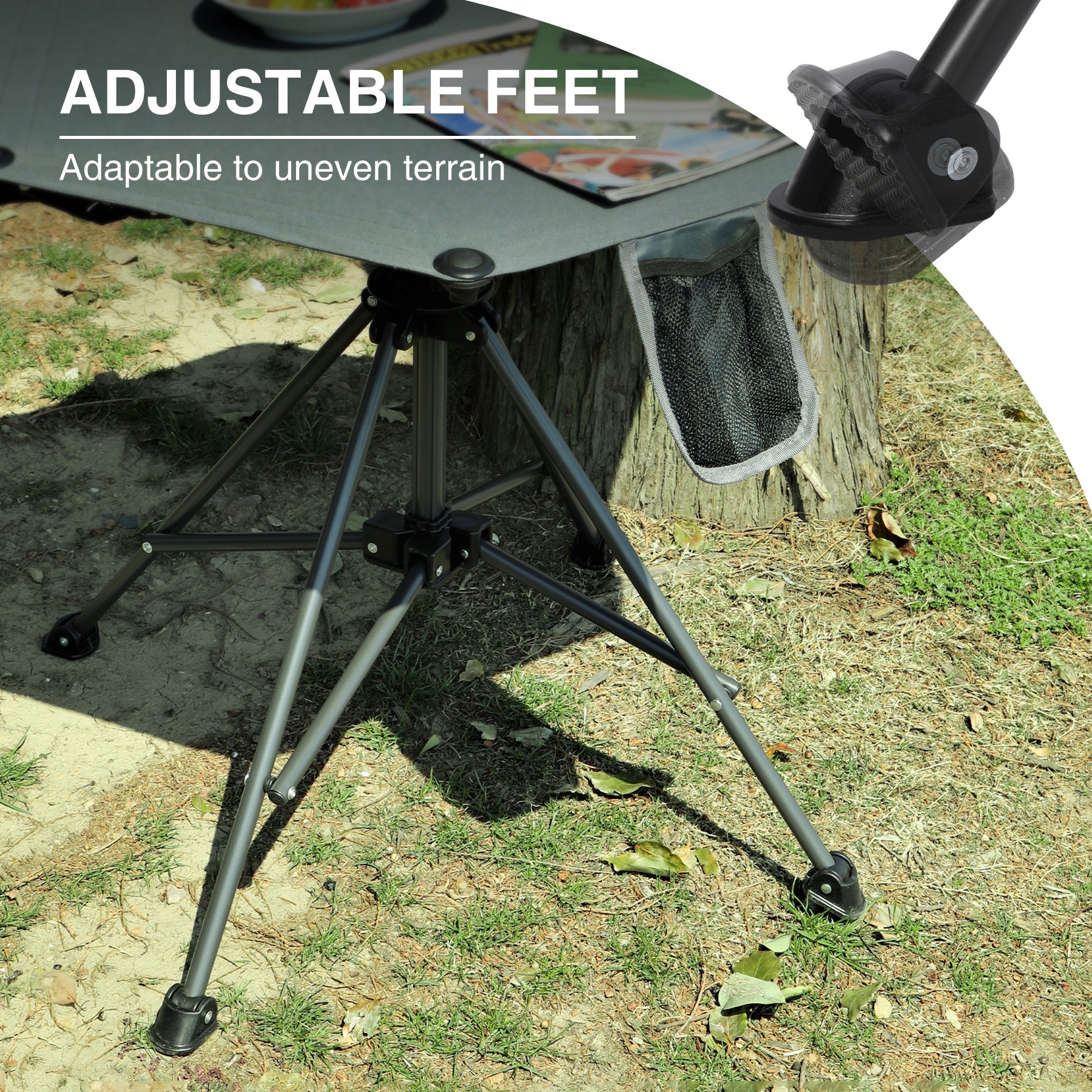 Extra Tall Camping Table with Adjustable Height