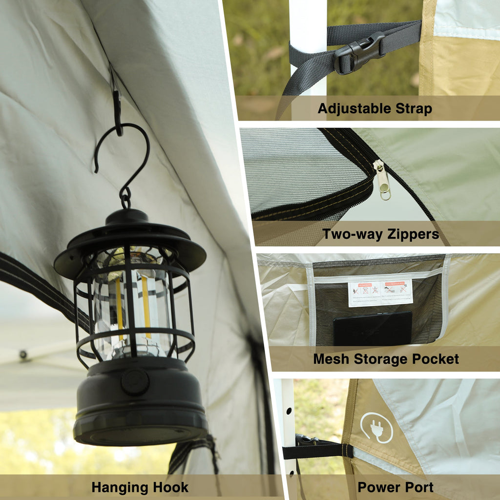 4-6 Person Side Tent for Pop Up Canopy Tent