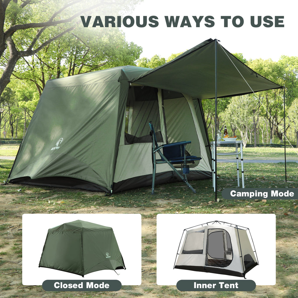 Large 6/8 Person Family Tent with Rainfly & Windproof