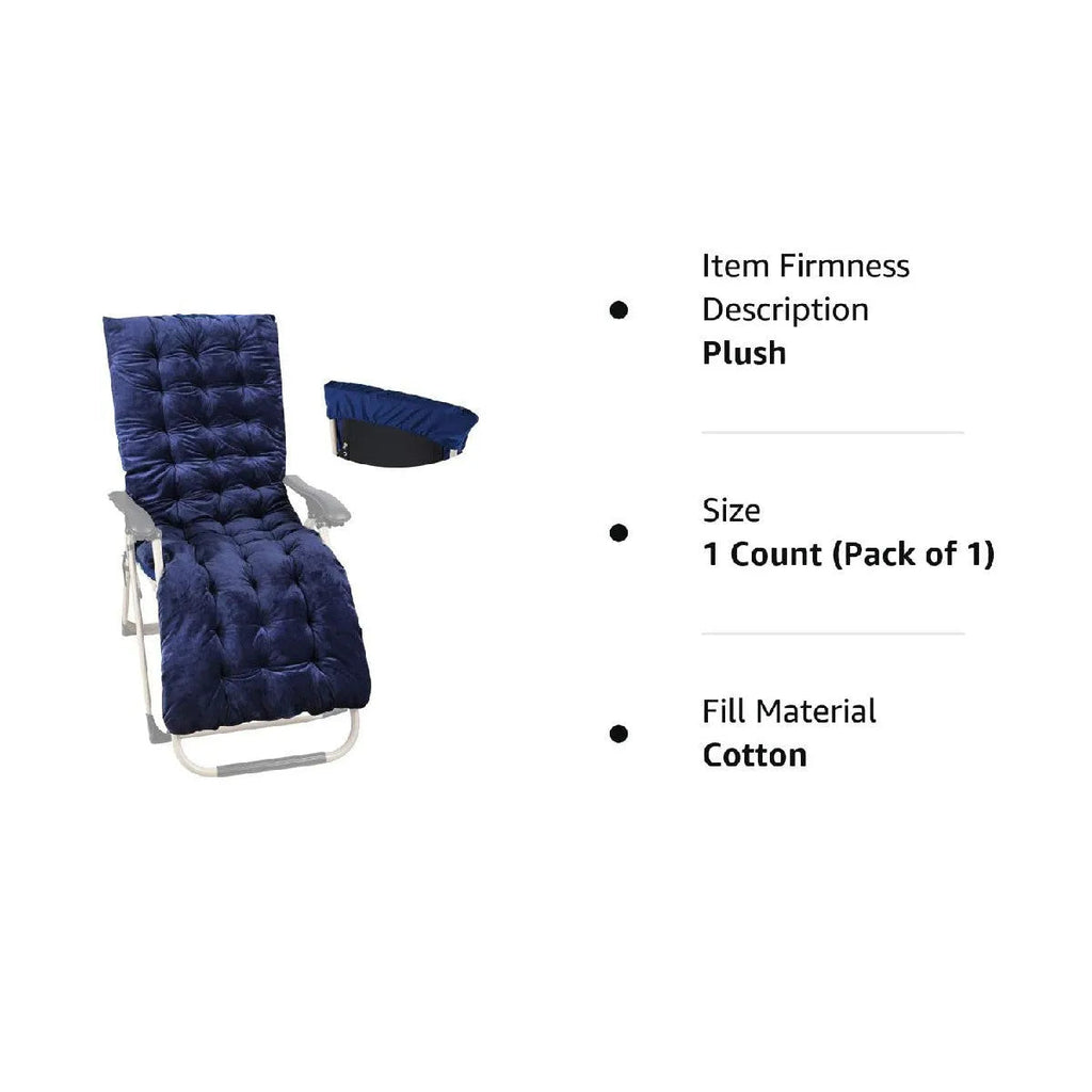 Thicker Soft Comfortable Chaise Lounge Chair Cushion