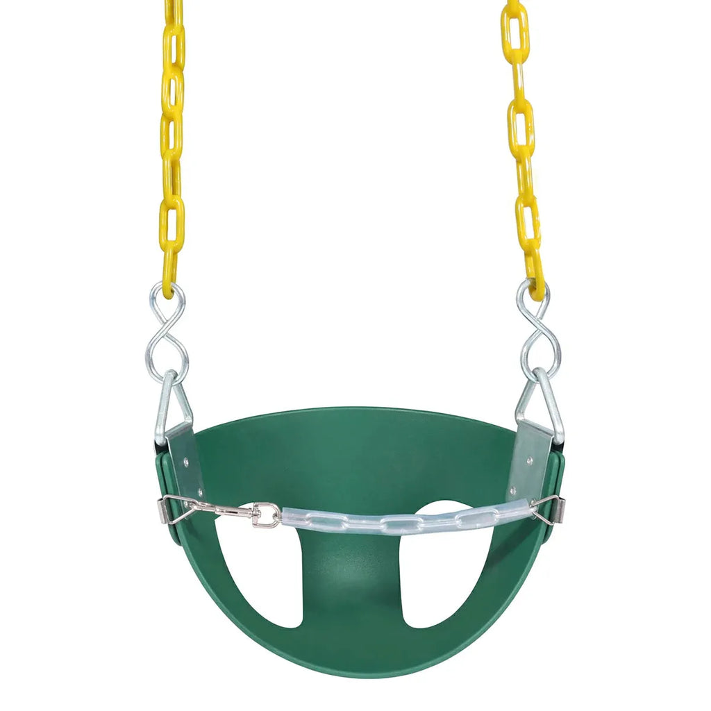High Back Toddler Bucket Swing Seat with Coated Chains