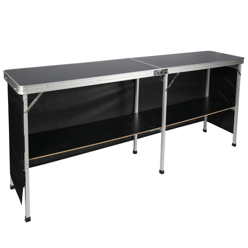 Portable Bar Table for Events  with Double Layer