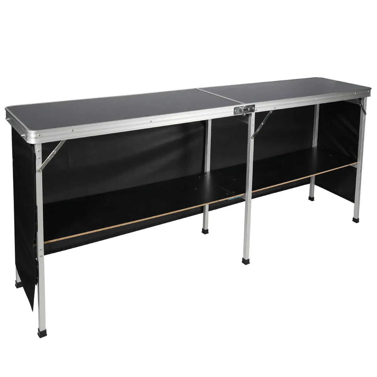 Portable Bar Table for Events  with Double Layer