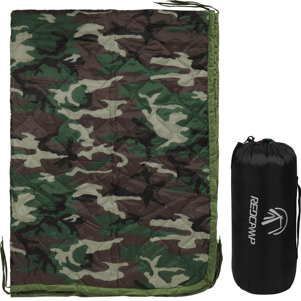 Wobbie Blanket, Poncho Liner for Hiking, Survival Compression Carry Bag
