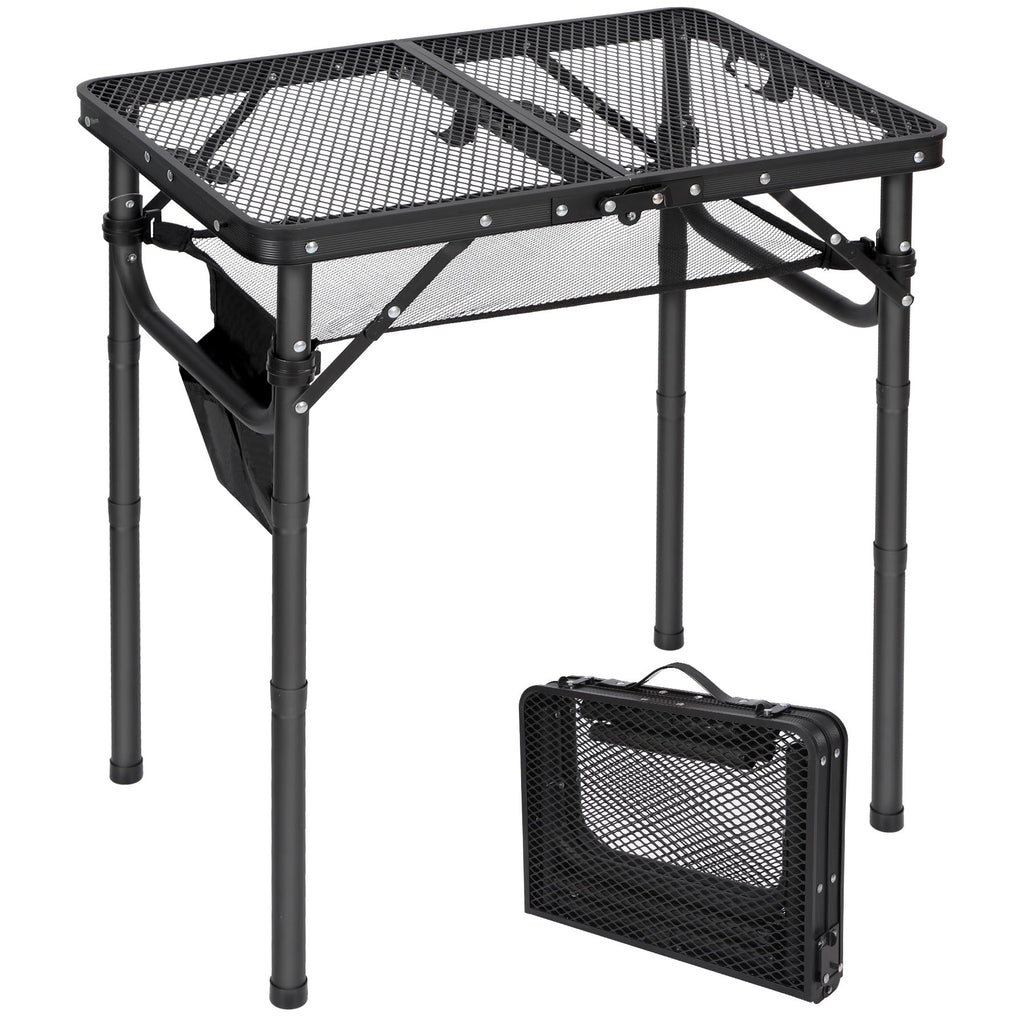 Grill Table for Outside with 3 Adjustable Heights