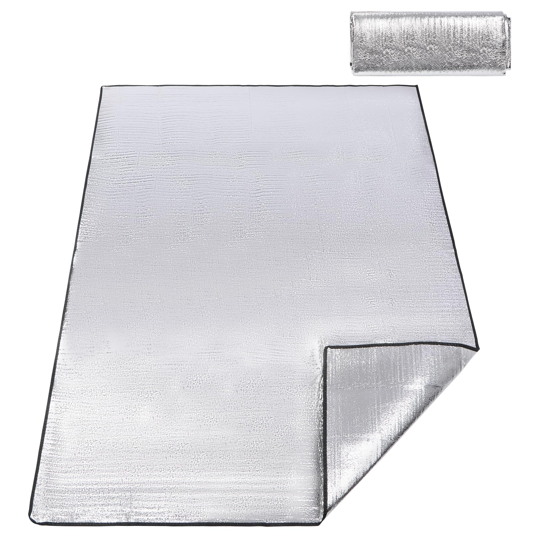Camping Mat Foam Foil Blanket, 79"x59" Aluminum Foil Mat