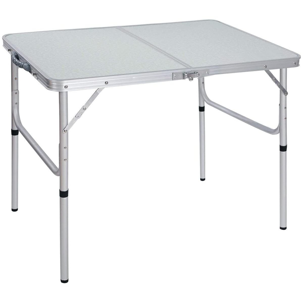 Aluminum Folding Camping Table with Adjustable Height Legs