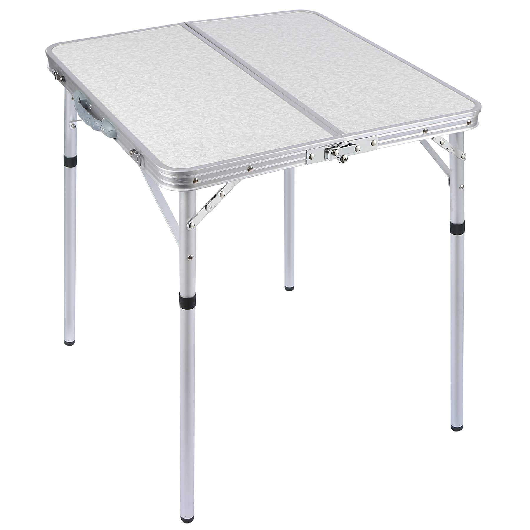 Aluminum Folding Camping Table with Adjustable Height Legs