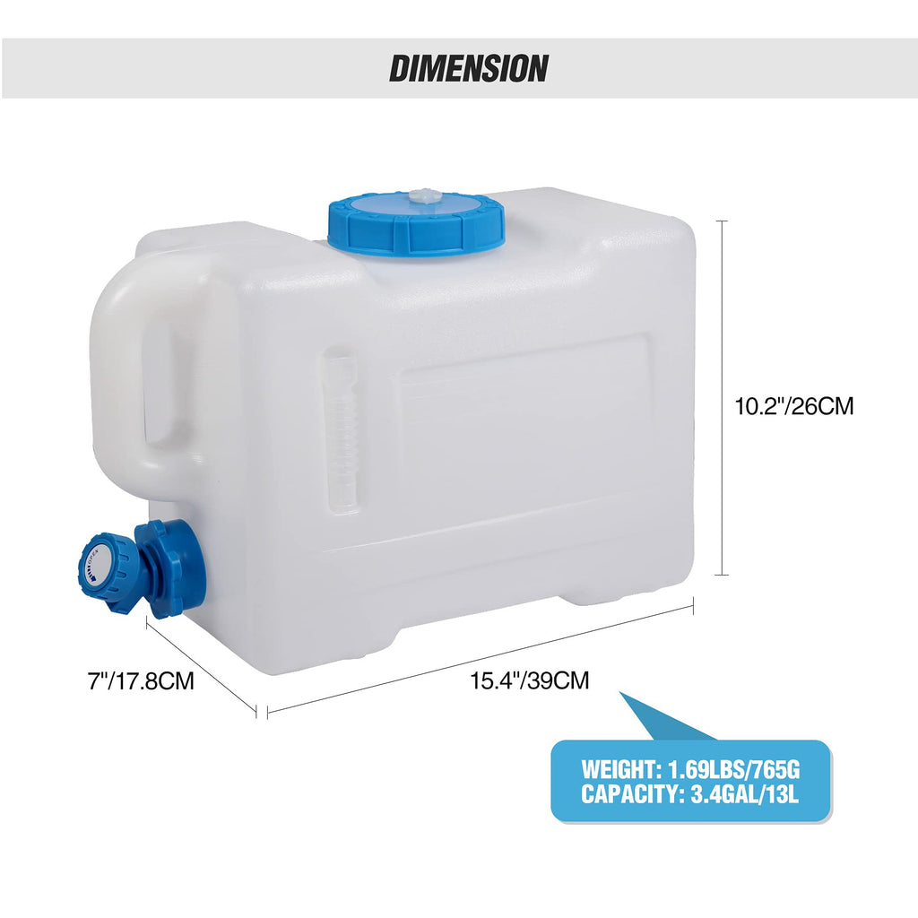 Portable Camping Water Container with Spigot and Wheels