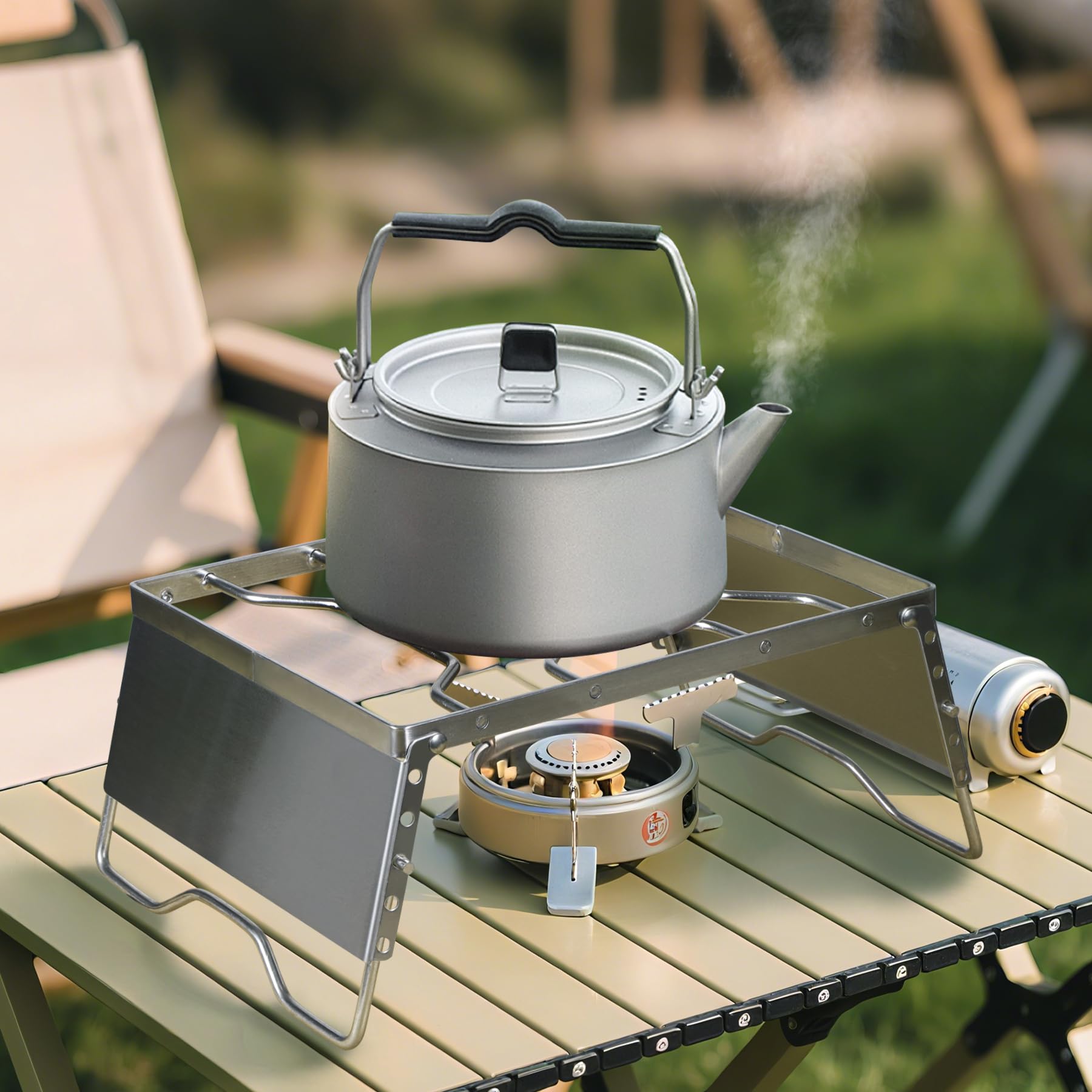 12" Portable Open Fire Campfire Grill