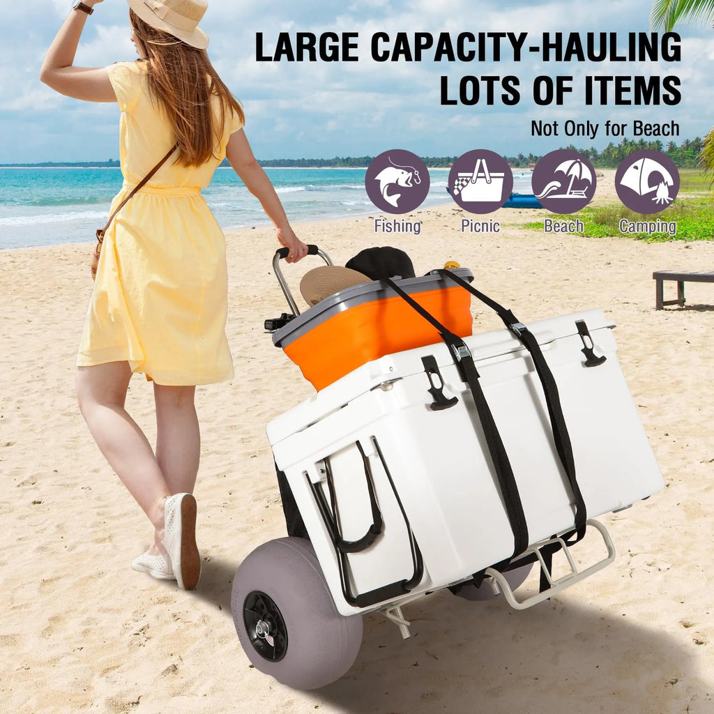 Balloon Wheel Beach Cart for Sand