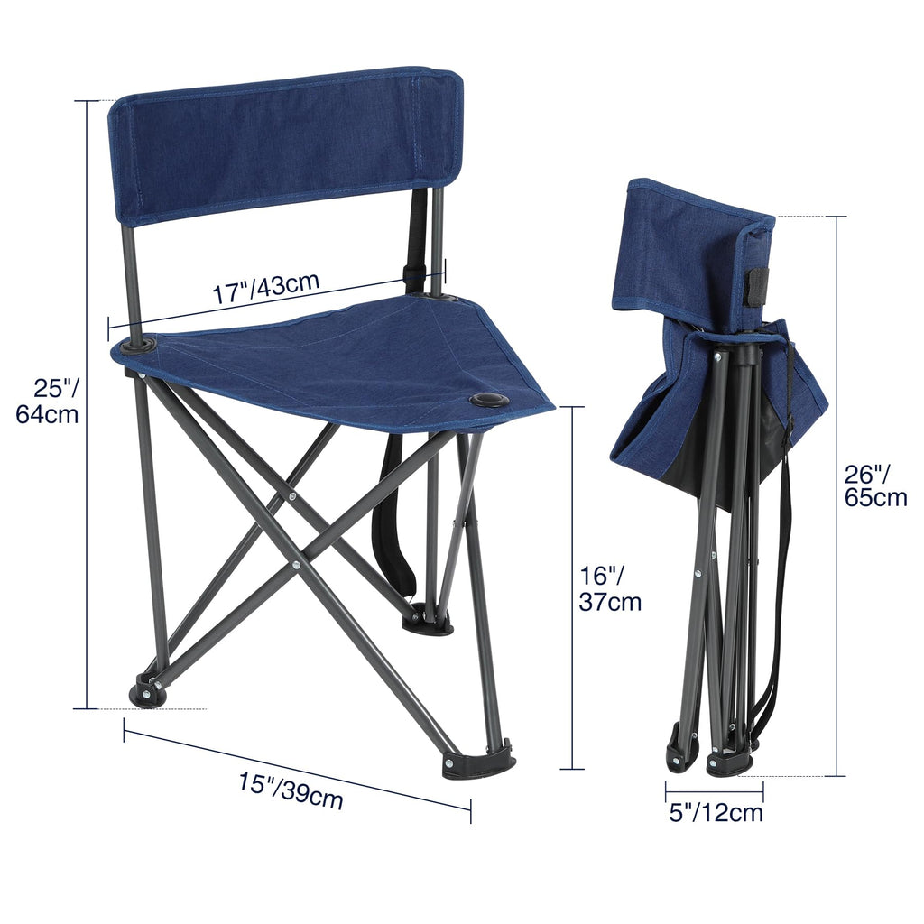 2 Pack Tripod Chairs for Adults