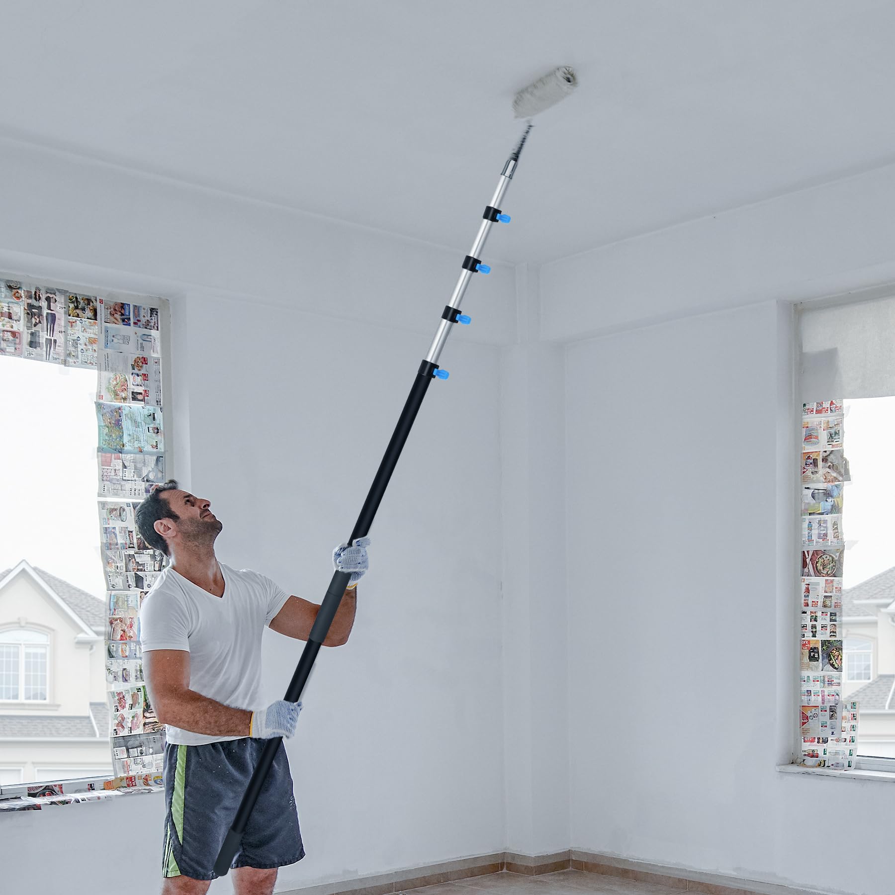 Multi-Purpose 24ft Long Telescoping Extension Pole