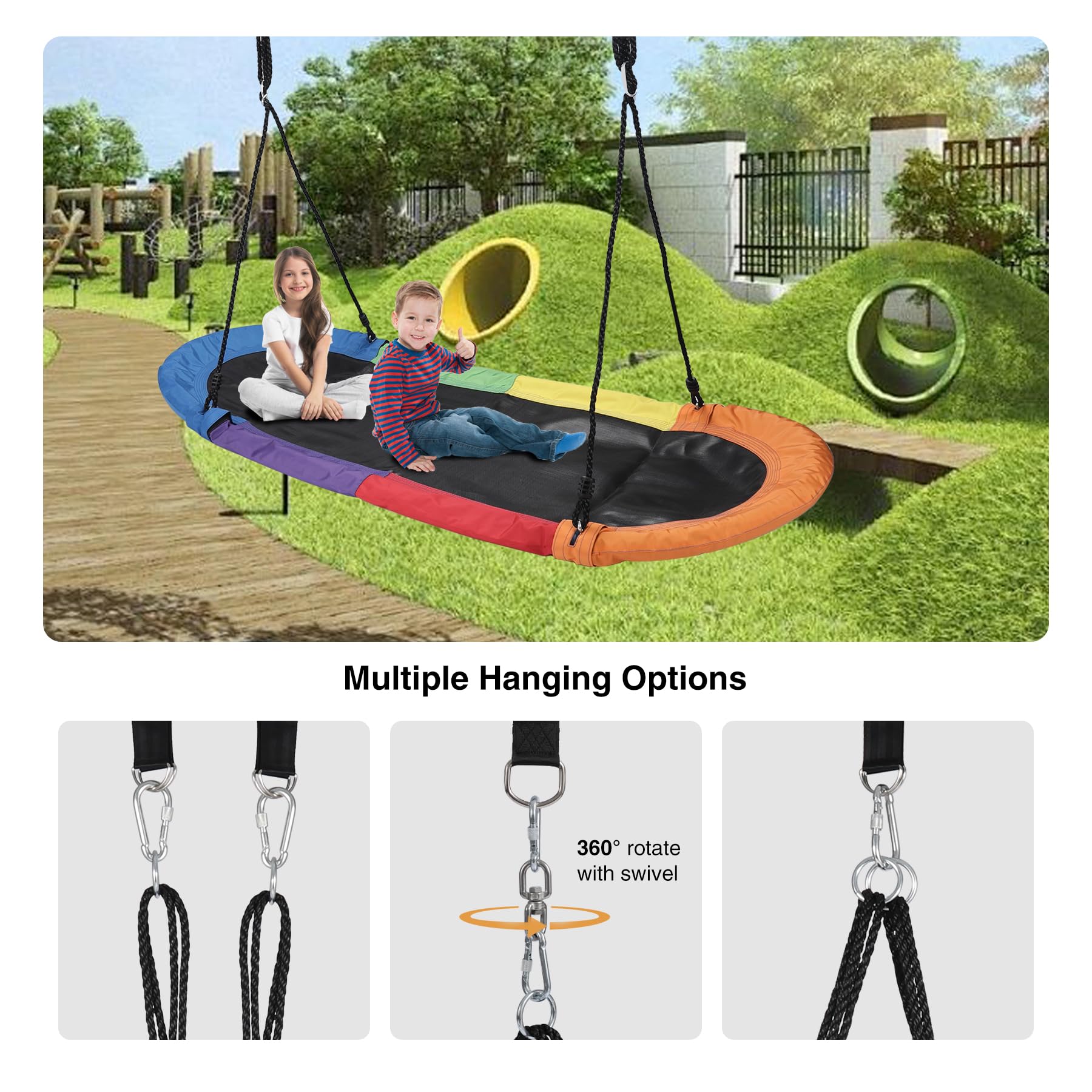 65" Platform Swing for Kids