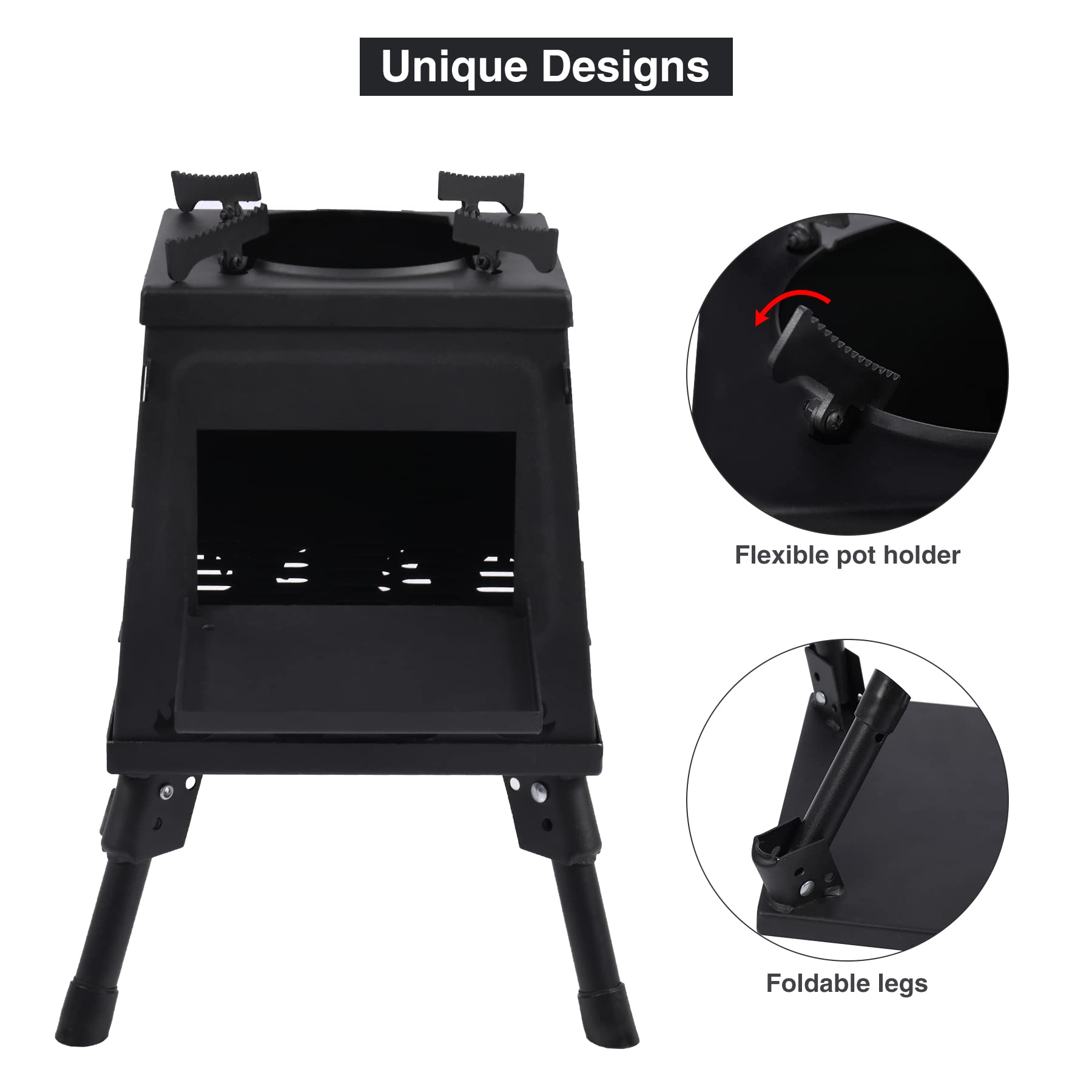 Wood Burning Camping Stove, portable wood stove for camping