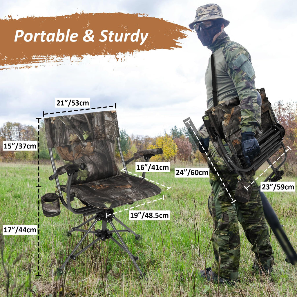 360°  Swivel Hunting Chair for Blinds