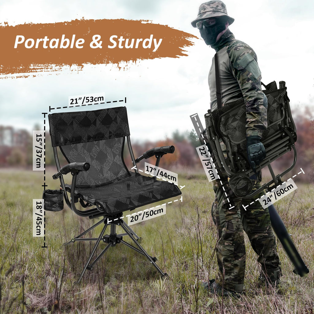 360°  Swivel Hunting Chair for Blinds