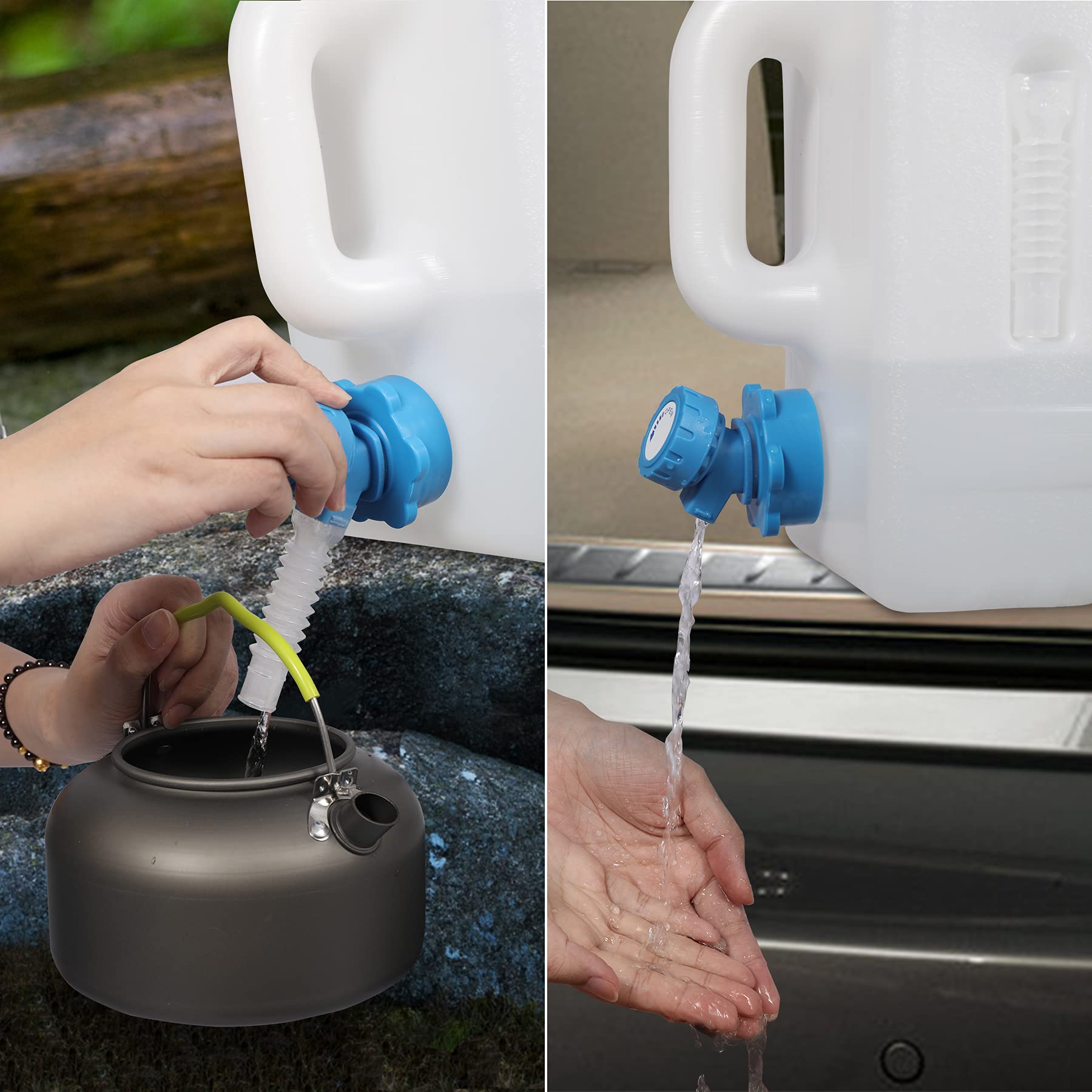 Portable Camping Water Container with Spigot and Wheels