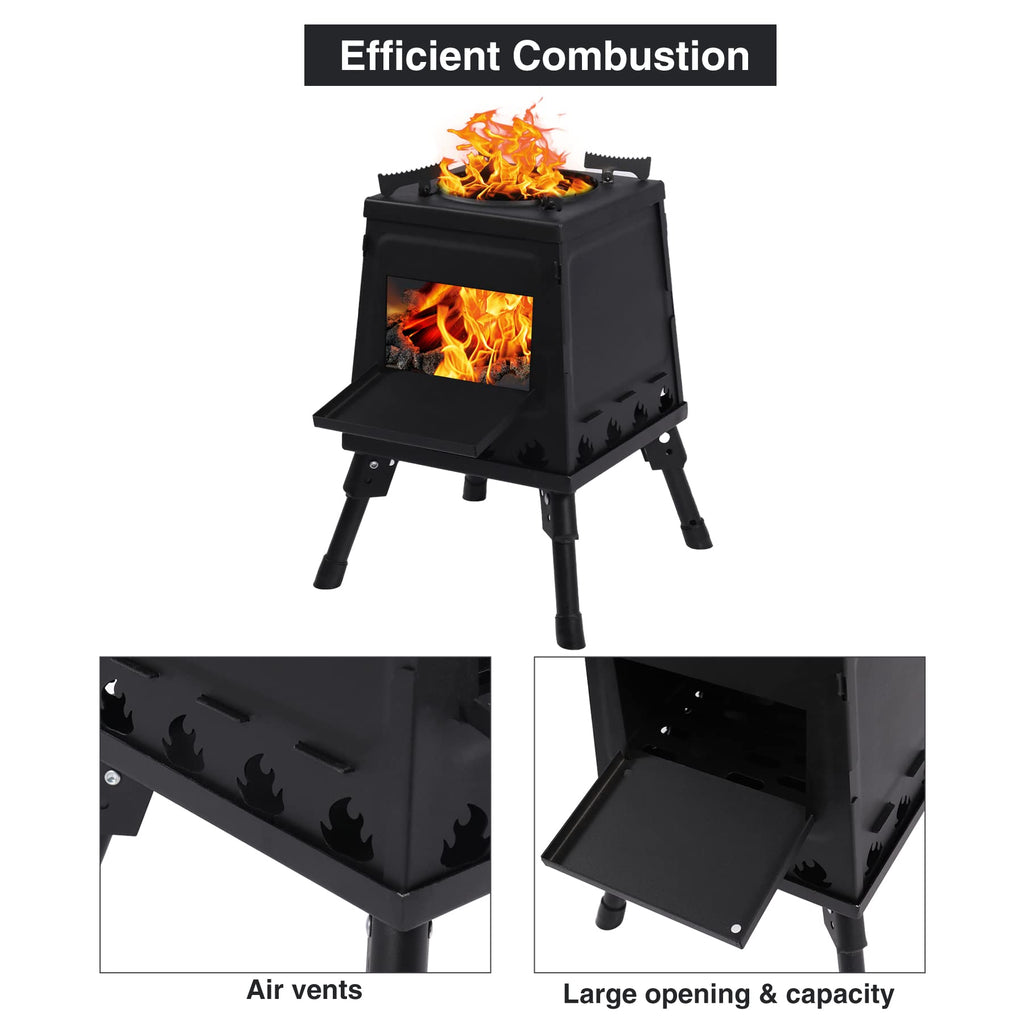 Wood Burning Camping Stove, portable wood stove for camping