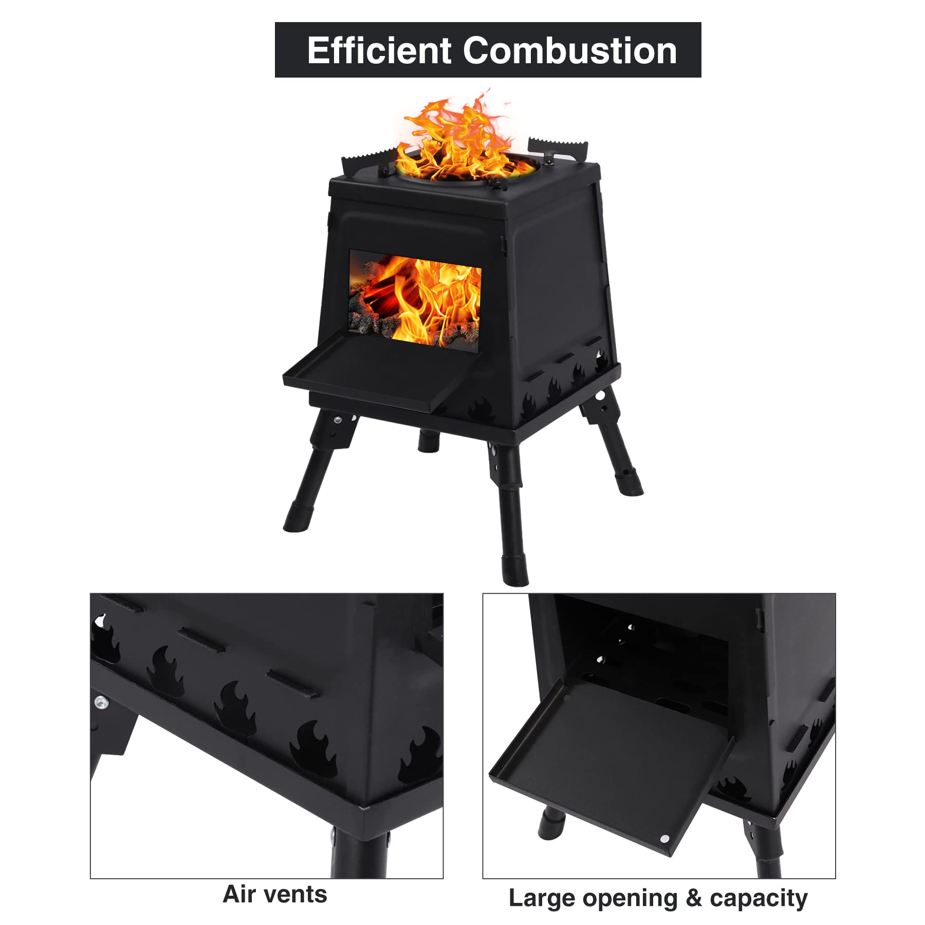 Wood Burning Camping Stove, portable wood stove for camping