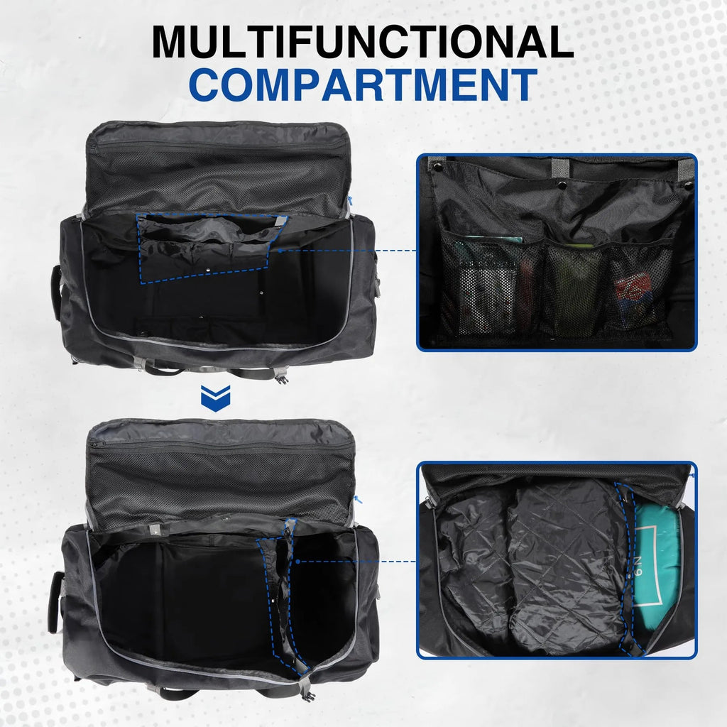 Foldable Duffle Bag with Wheels for Travel 85/120L