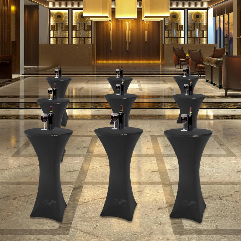 Folding Round Bar Table Pub Table with Flip-Up Top