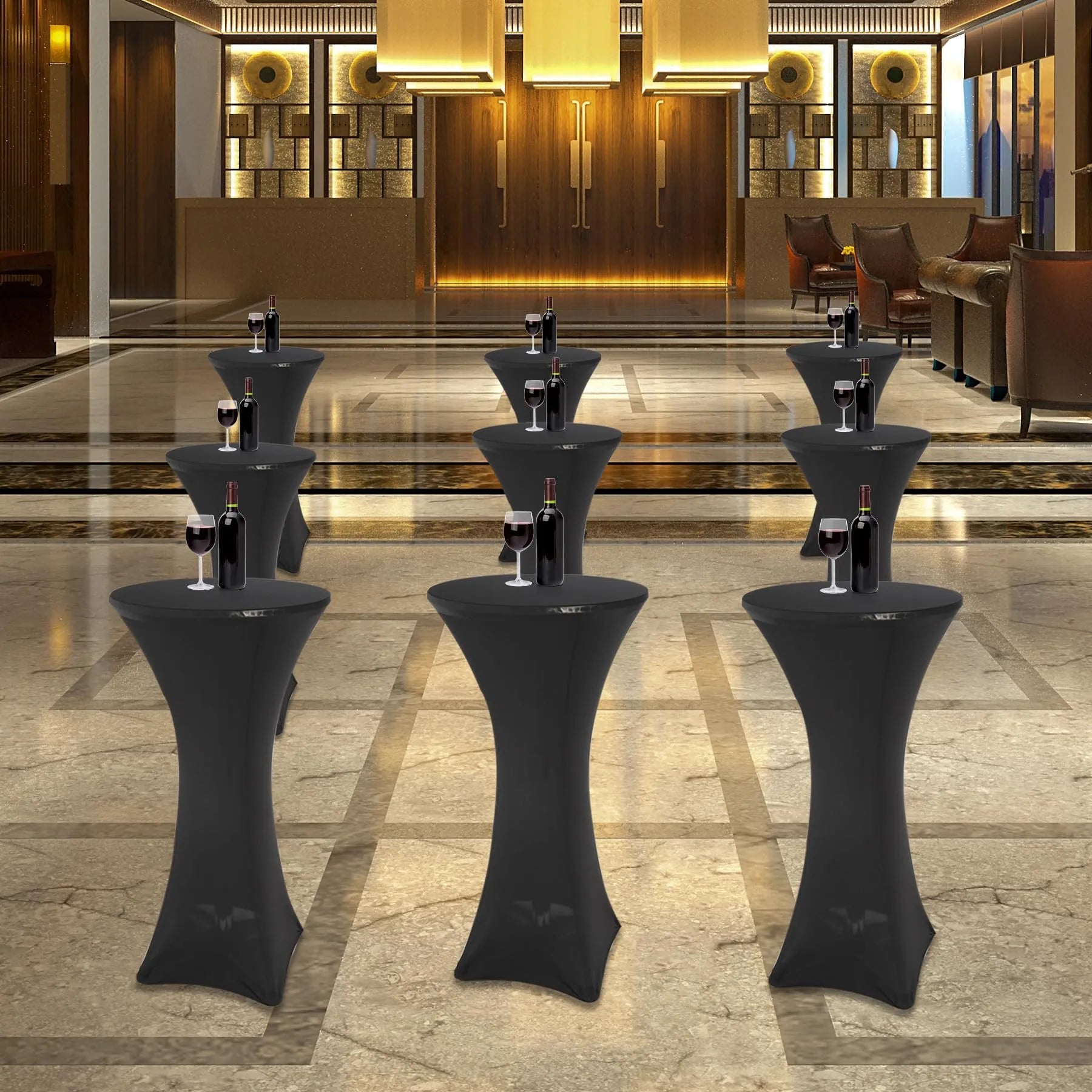 Folding Round Bar Table Pub Table with Flip-Up Top