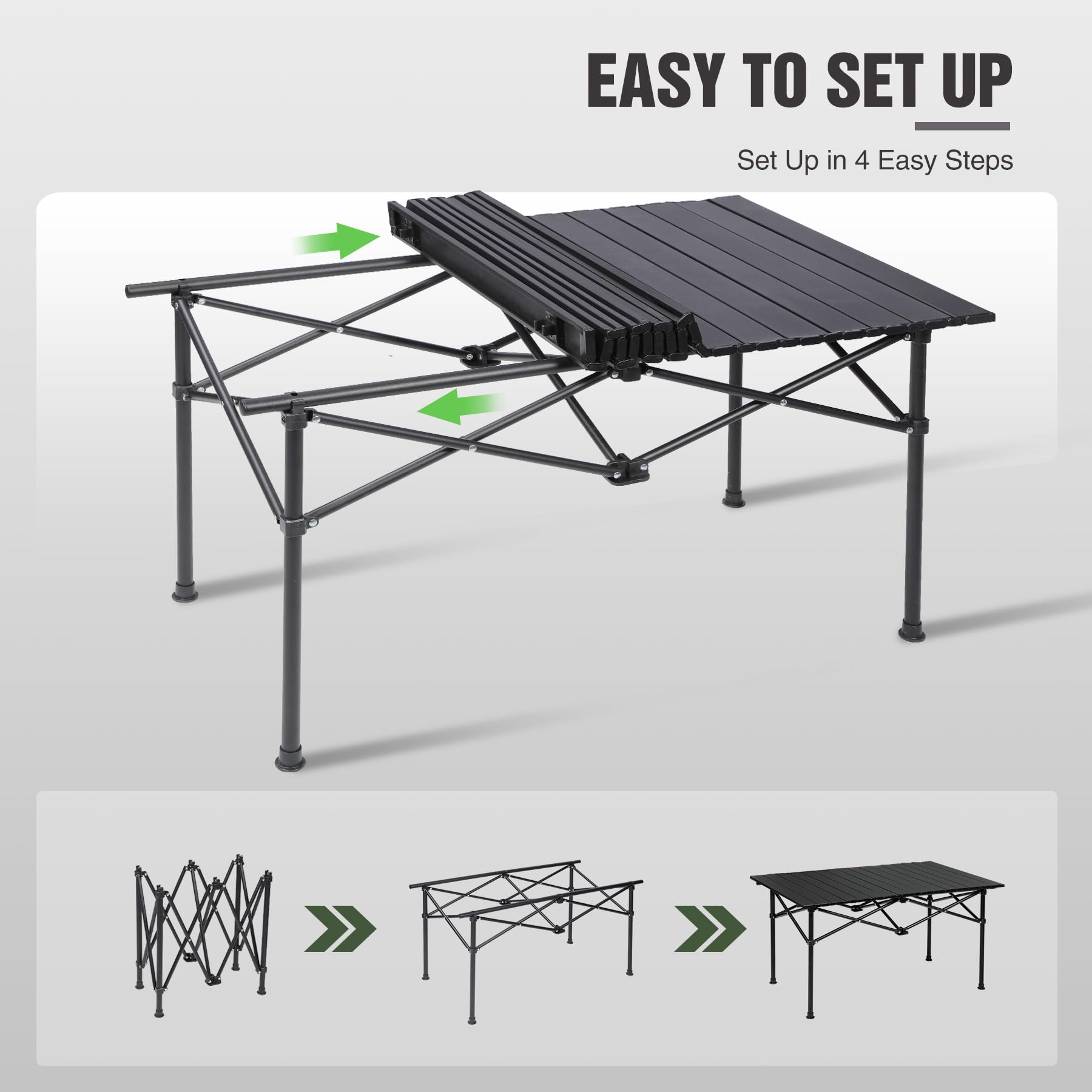 Roll Up Camping Table That Fold Up