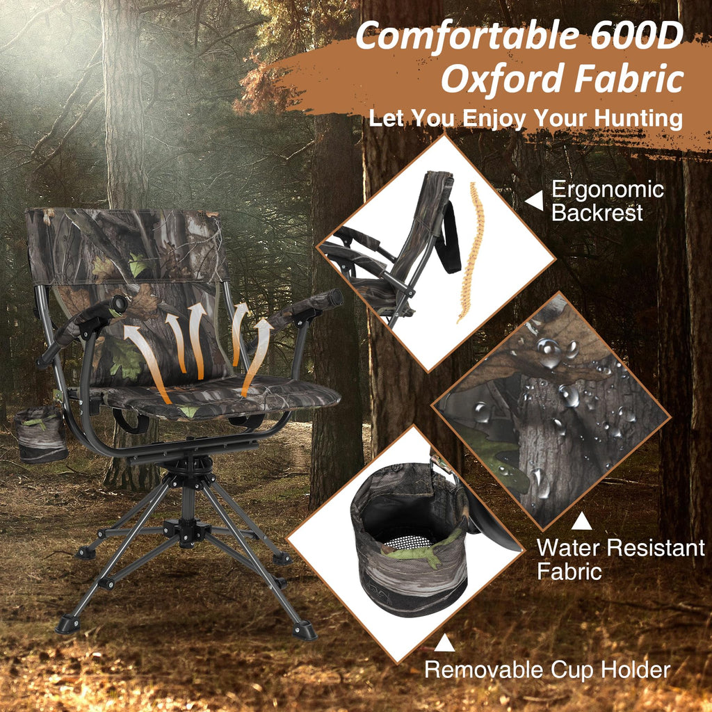 360°  Swivel Hunting Chair for Blinds