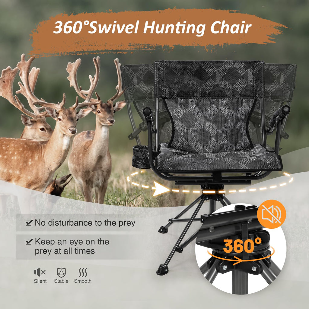 360°  Swivel Hunting Chair for Blinds