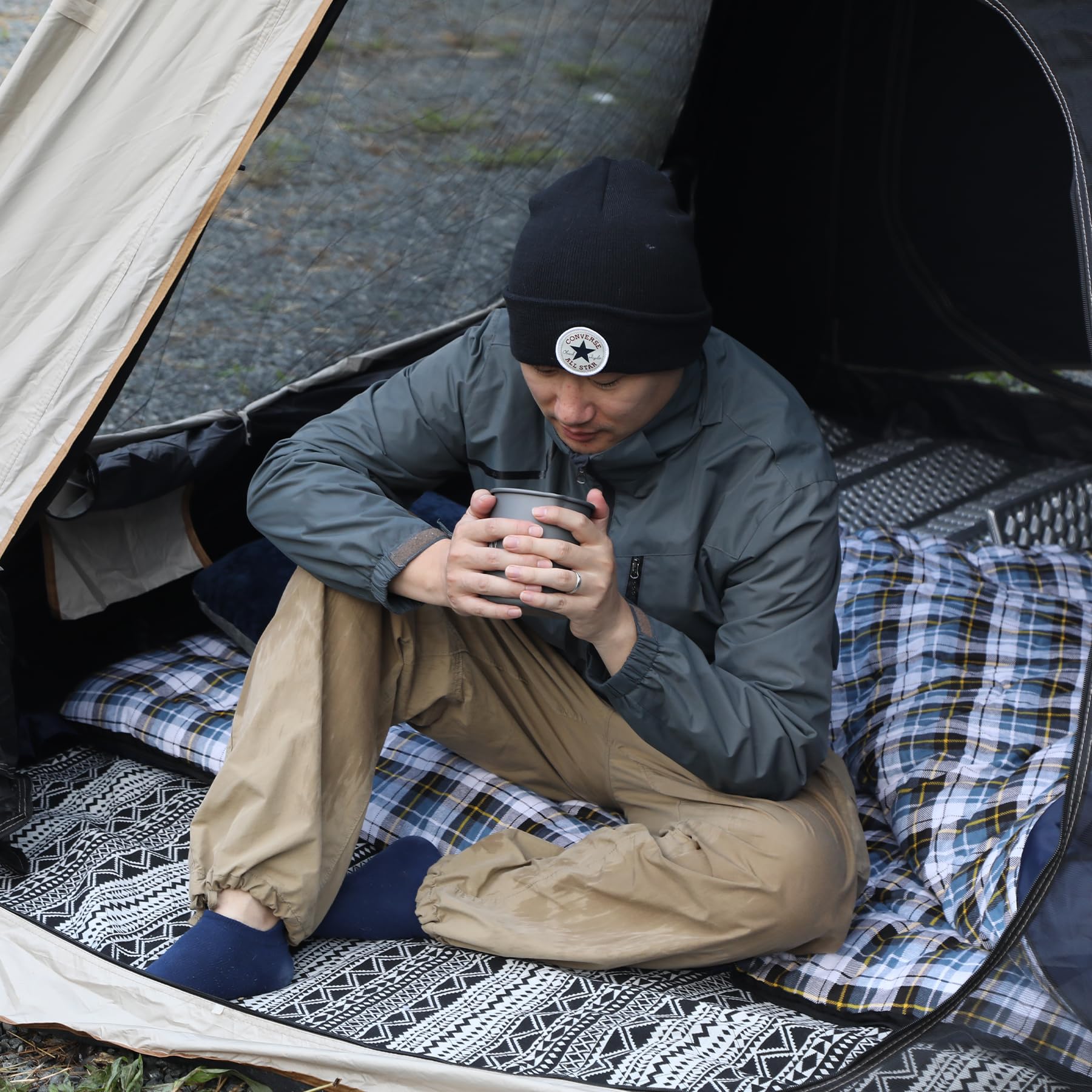 Cotton Flannel Sleeping Bag for Camping Backpacking