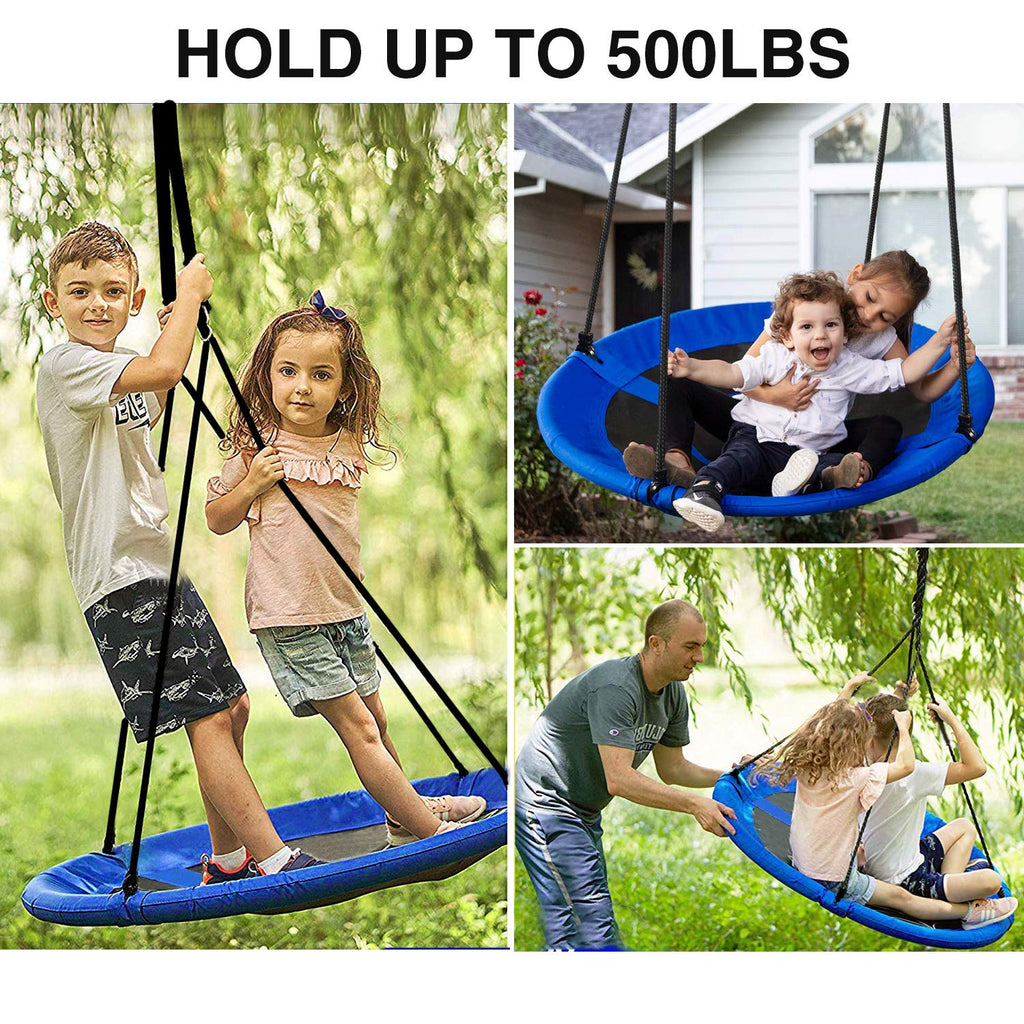 40"/43" Round Saucer Tree Swing for Kids