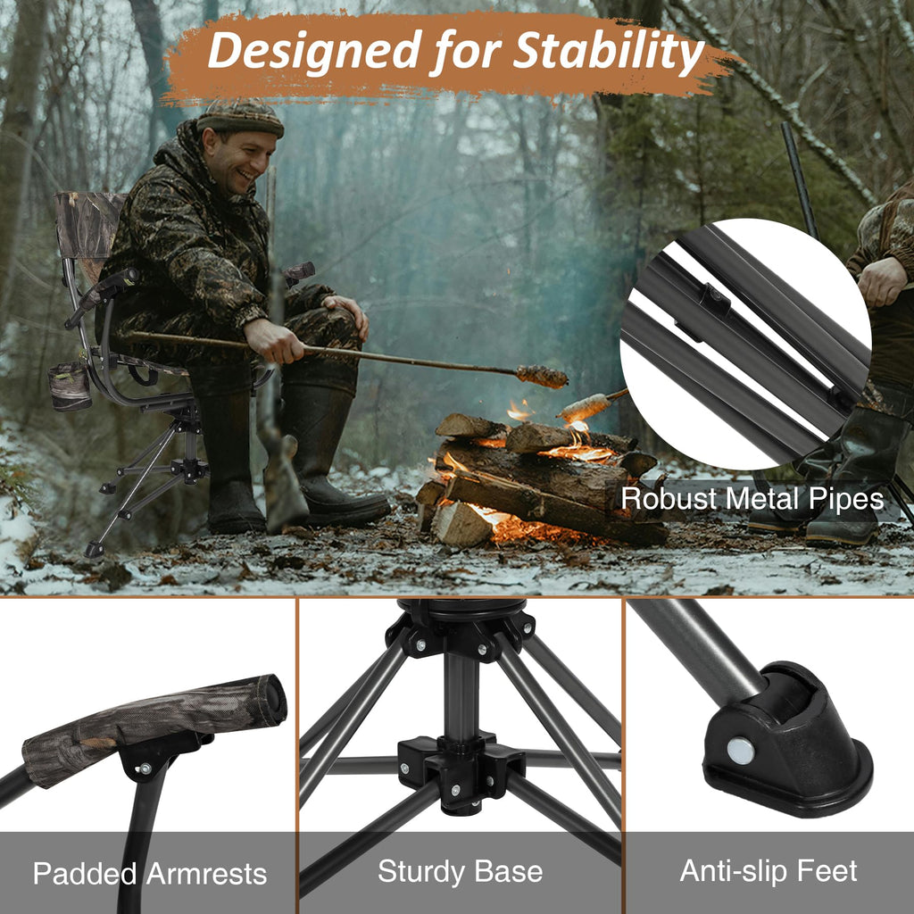 360°  Swivel Hunting Chair for Blinds