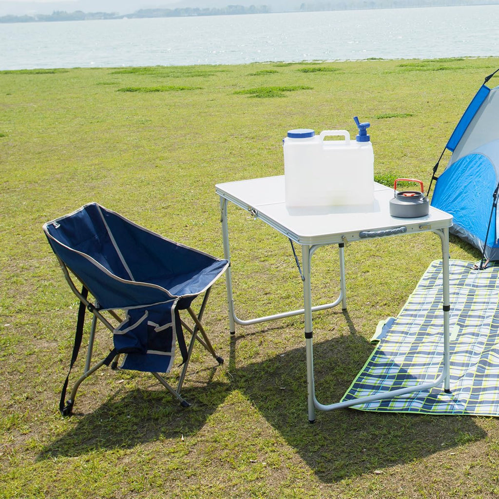 Aluminum Folding Camping Table with Adjustable Height Legs
