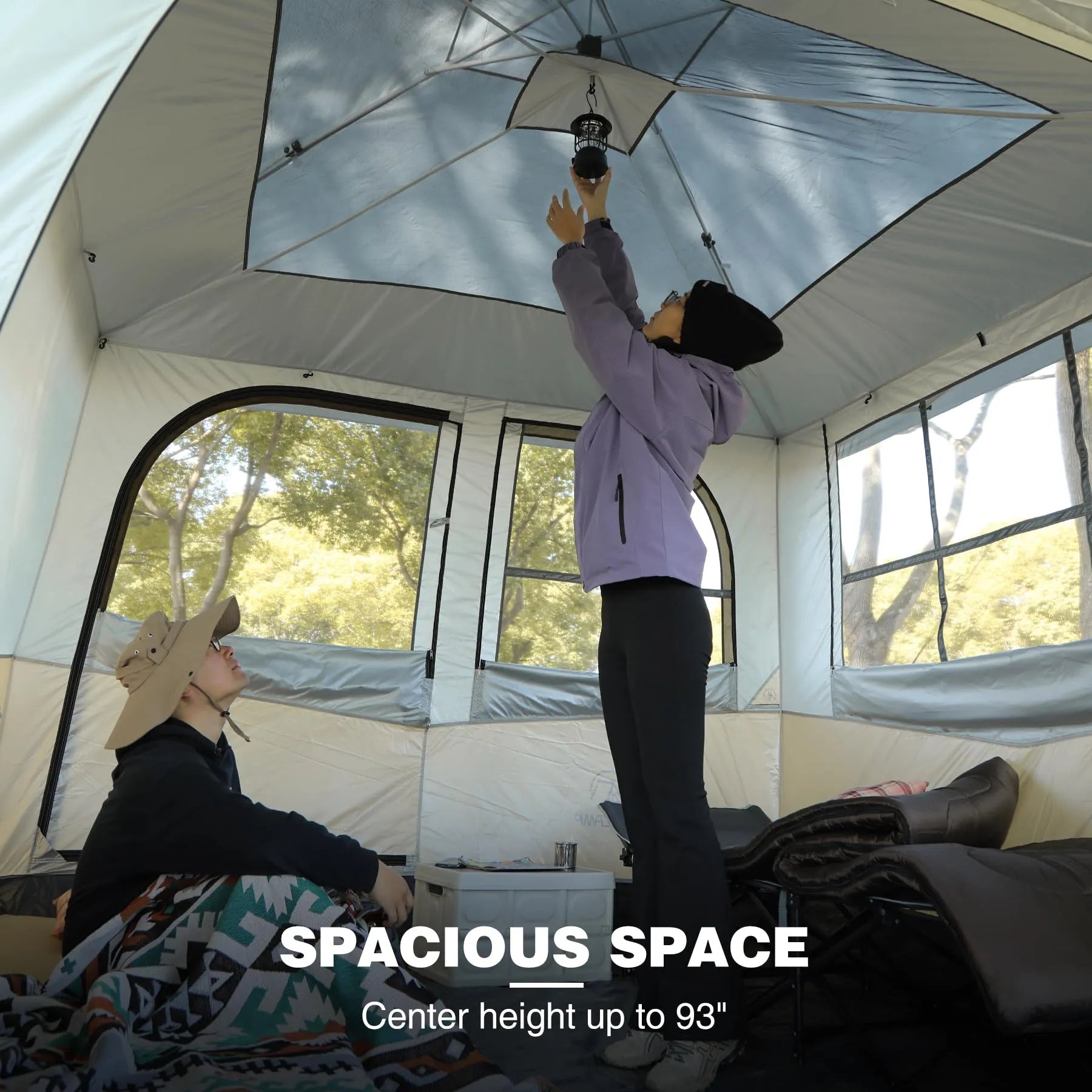 Camping Cube Inner Tent for 10'x10' Pop Up Canopy (Canopy & Frame NOT Included)