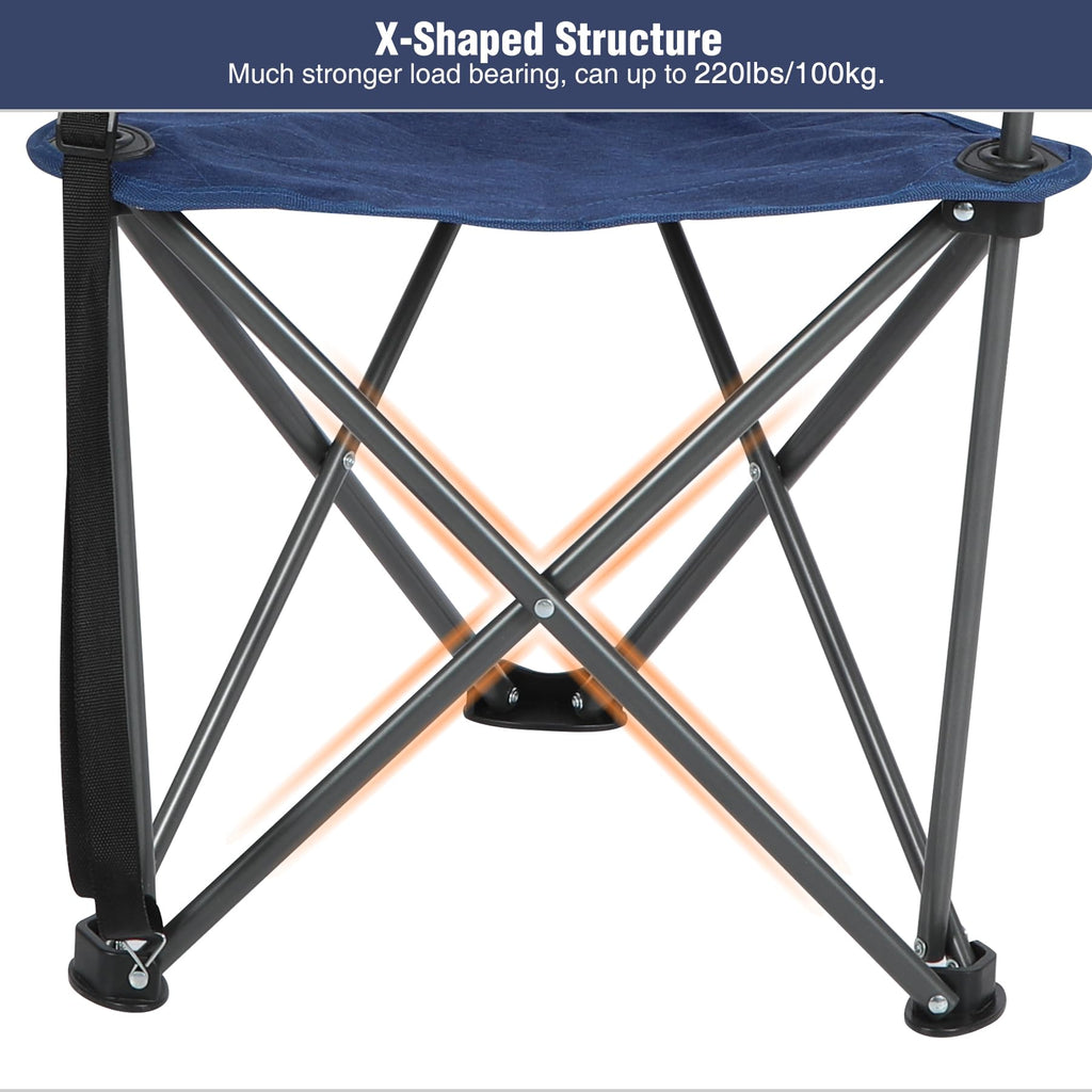 2 Pack Tripod Chairs for Adults