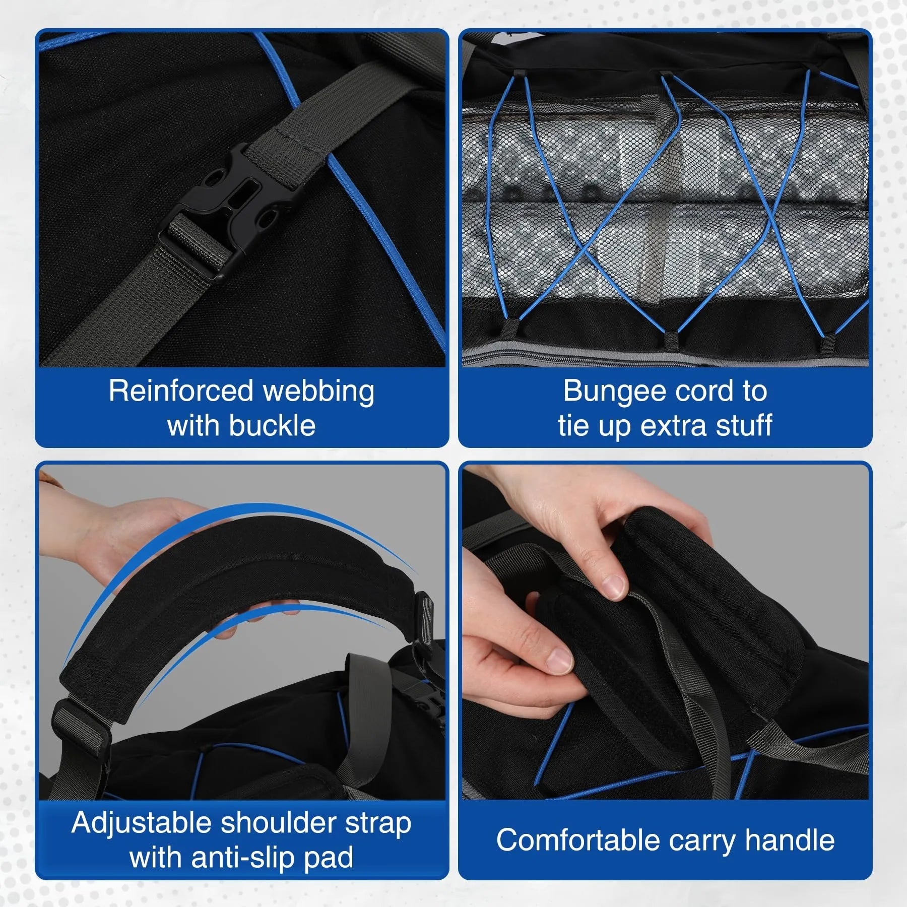 Foldable Duffle Bag with Wheels for Travel 85/120L