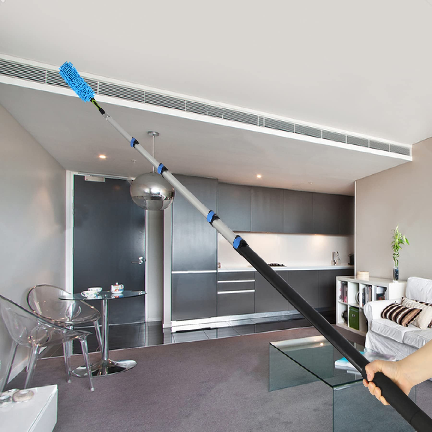 Multi-Purpose 24ft Long Telescoping Extension Pole