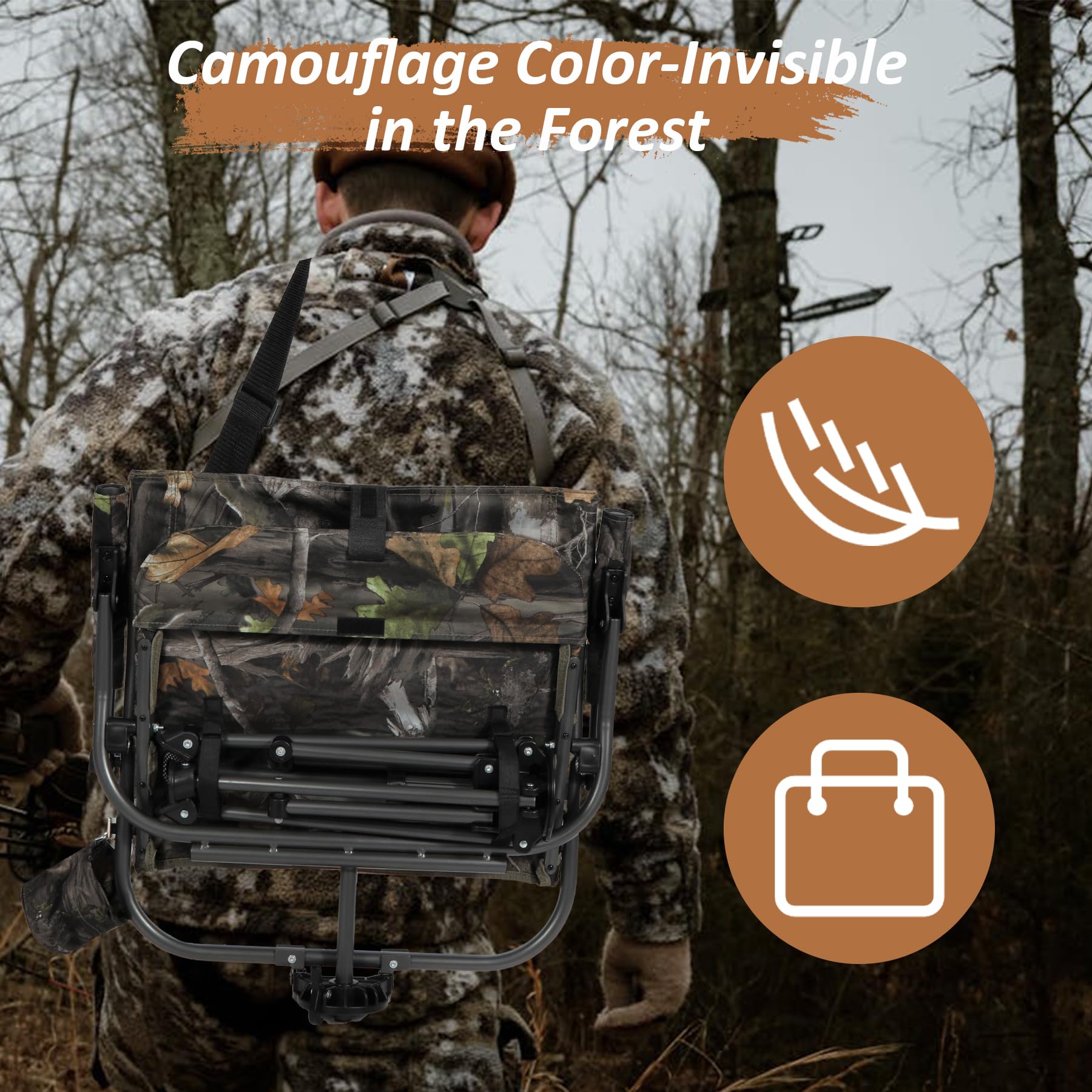 360°  Swivel Hunting Chair for Blinds
